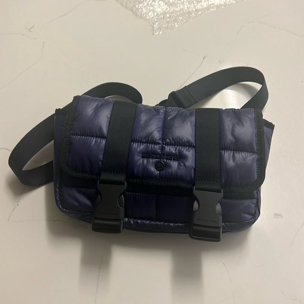 MICHAEL KORS puffy quilted nylon fanny back belt bag